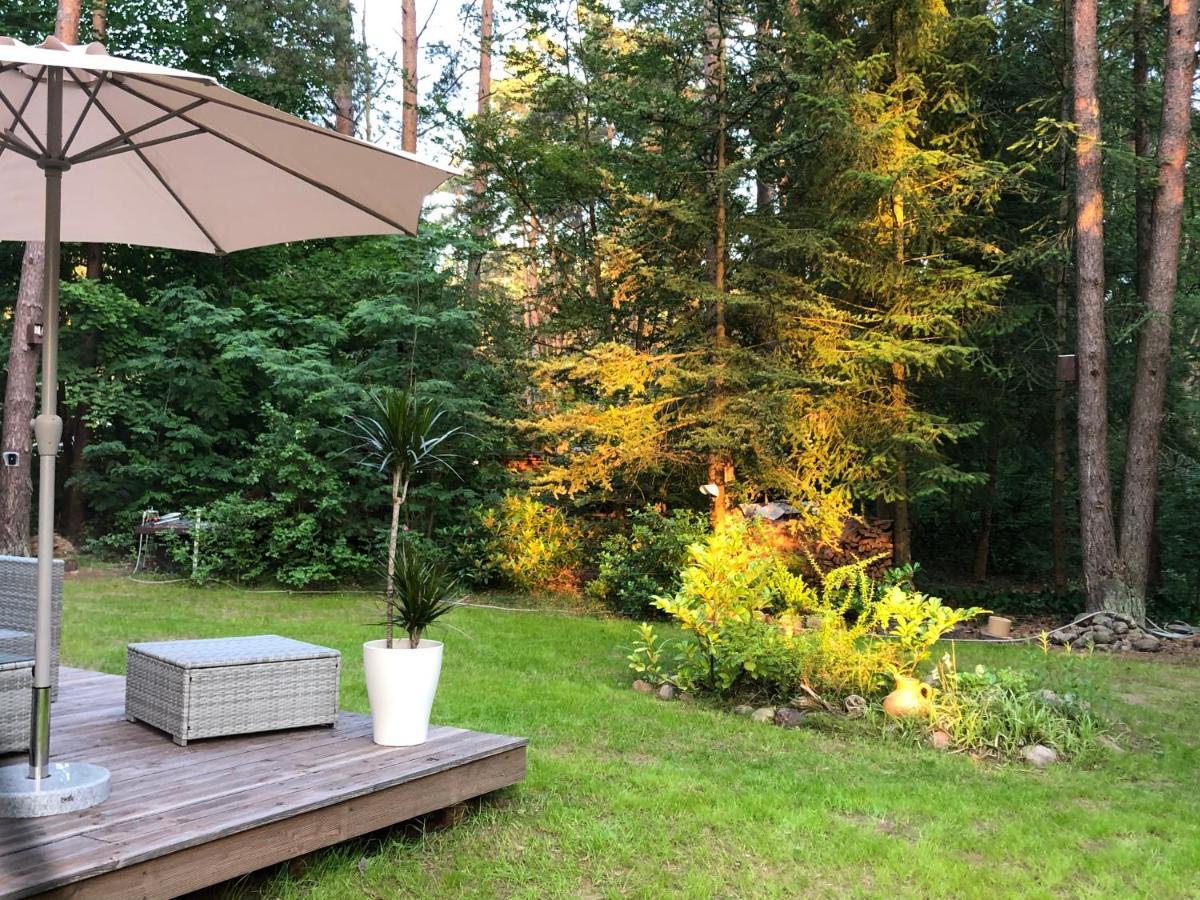 Ferienhaus Reetdach 1300Qm Privatgrundstueck Bootssteg Sauna Templin Luebbesee Uckermark Erholung Pur Seenplatte Petersdorf  Buitenkant foto